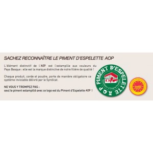 Acheter Poudre de Piment d'Espelette AOP 40g