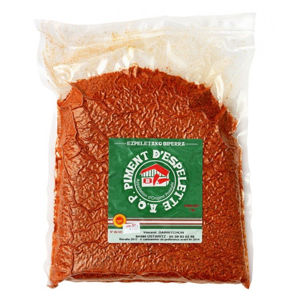 Piment d'Espelette AOP Sachet de 1Kg