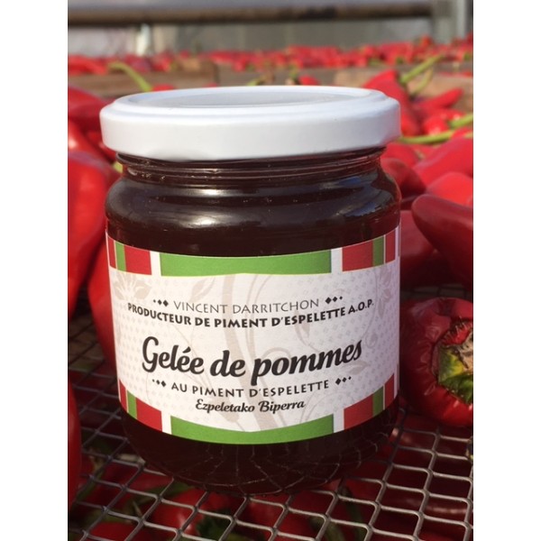 Gelée de pommes au piment d'Espelette 250g