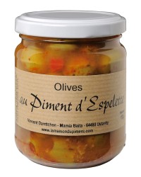 Olives vertes au piment d\' Espelette 110 g