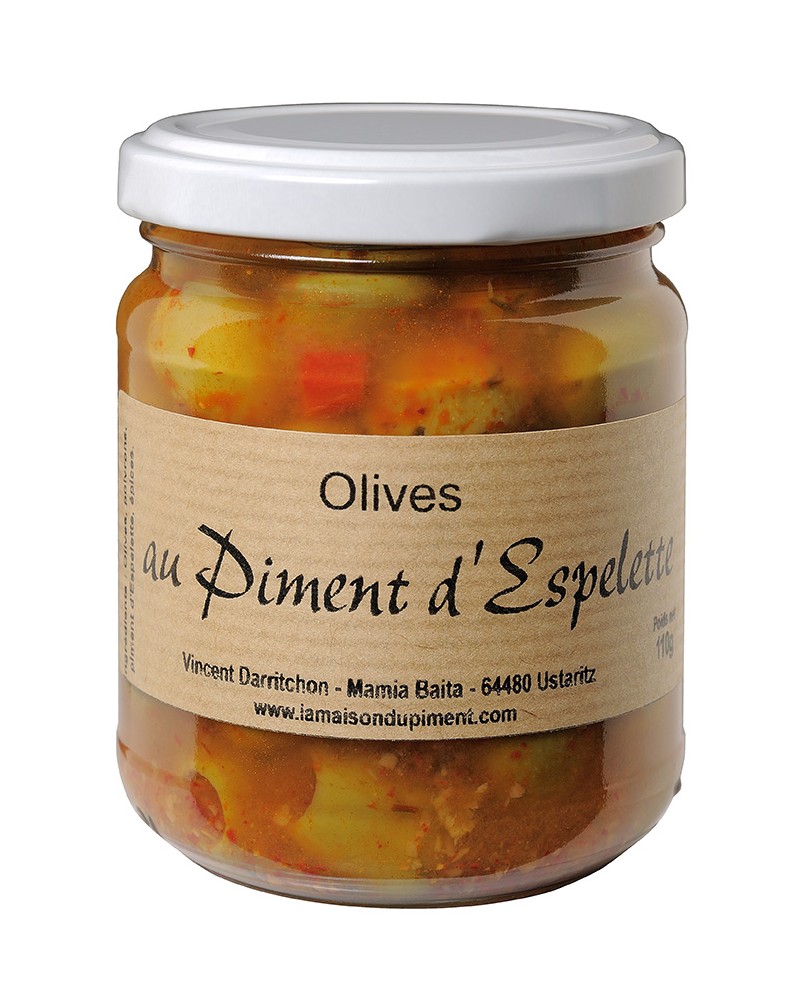 Olives au piment d'Espelette 110g