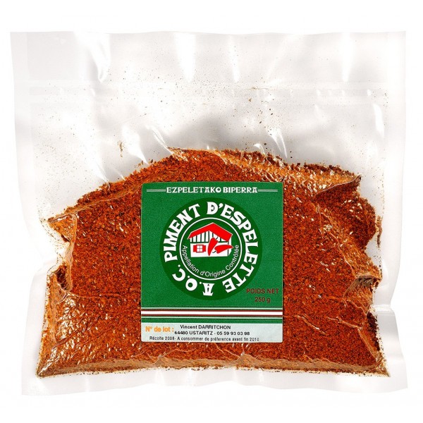 Piment d'Espelette  en poudre sachet de 250g