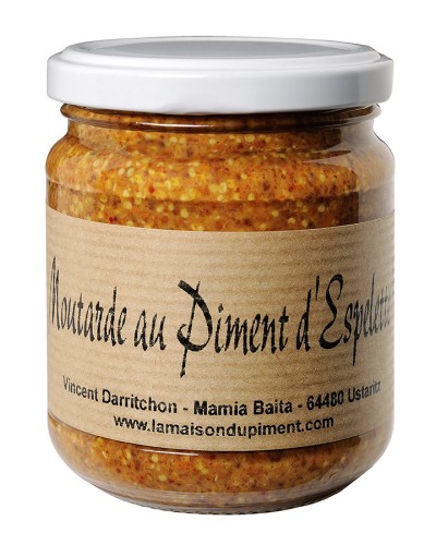 Acheter Moutarde au piment d'Espelette 180g