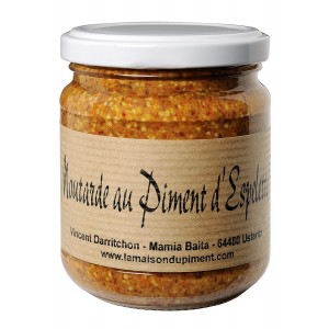 Acheter Moutarde au piment d'Espelette 180g