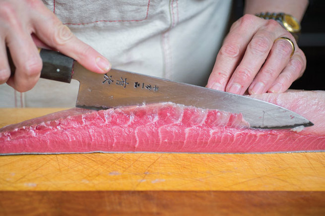 Salade de Poisson Séché aux Agrumes et Fenouil – Recette Japonaise découpe du poisson