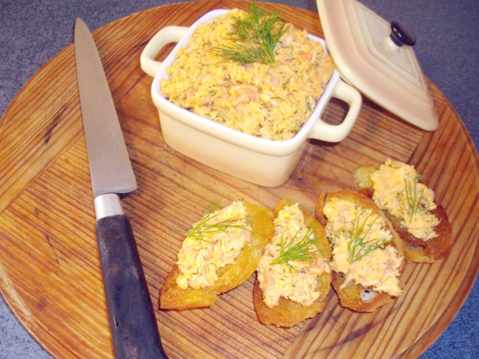 Rillette de Saumon a la confiture de piment d espelette